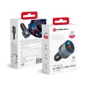 Forcell auto adapter F-Energy 2 x USB C + USB
