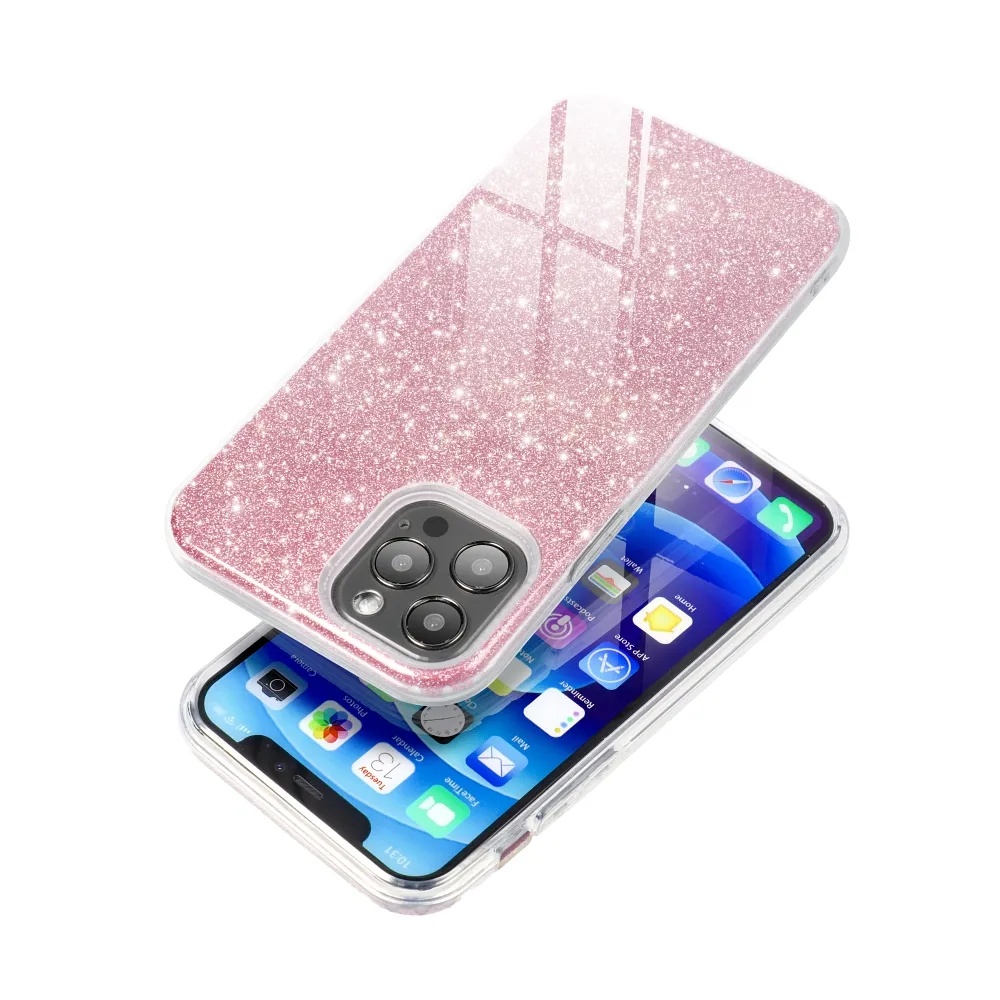 Maska 3in1 Glitter ružičasta