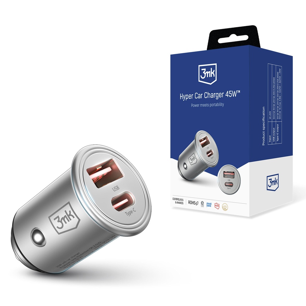 3mk auto adapter Hyper 45W