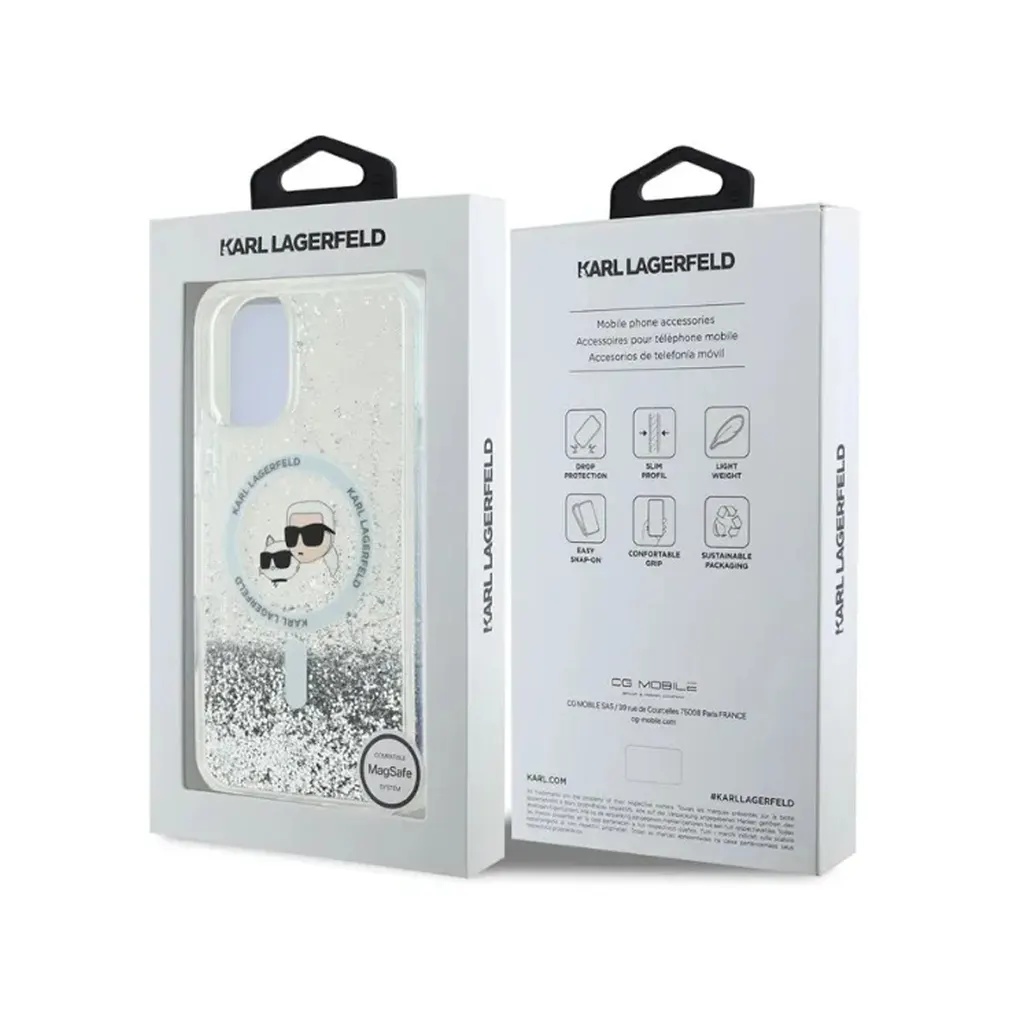 Karl Lagerfeld maska K&C Heads Liquid Glitter MagSafe_4.webp