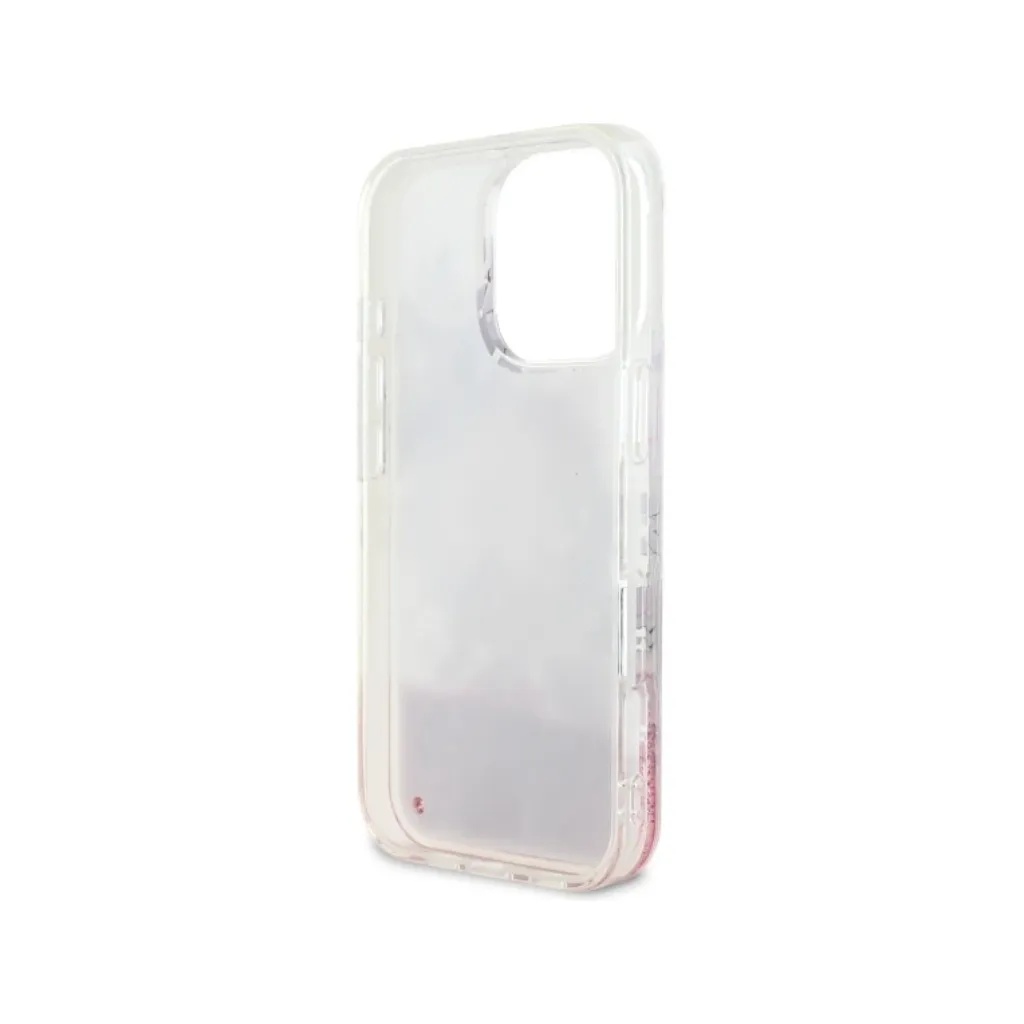Guess maska MagSafe Flowers Liquid Glitter 3.webp