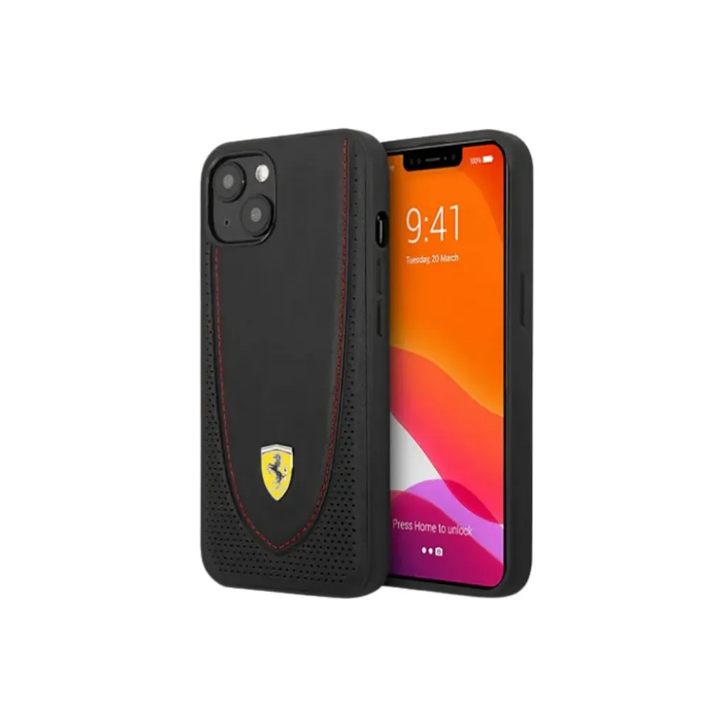 Ferrari_maska_Curved_Red_Stitch_Perforated_(kopija)_(iPhone_13,_crno)_1.webp