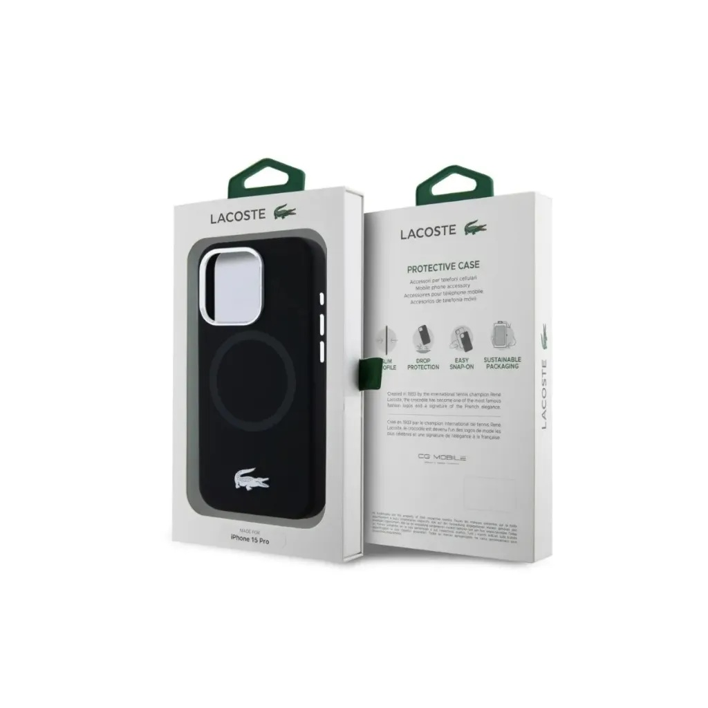 Lacoste maska MagSafe Silver Logo Liquid_6.webp