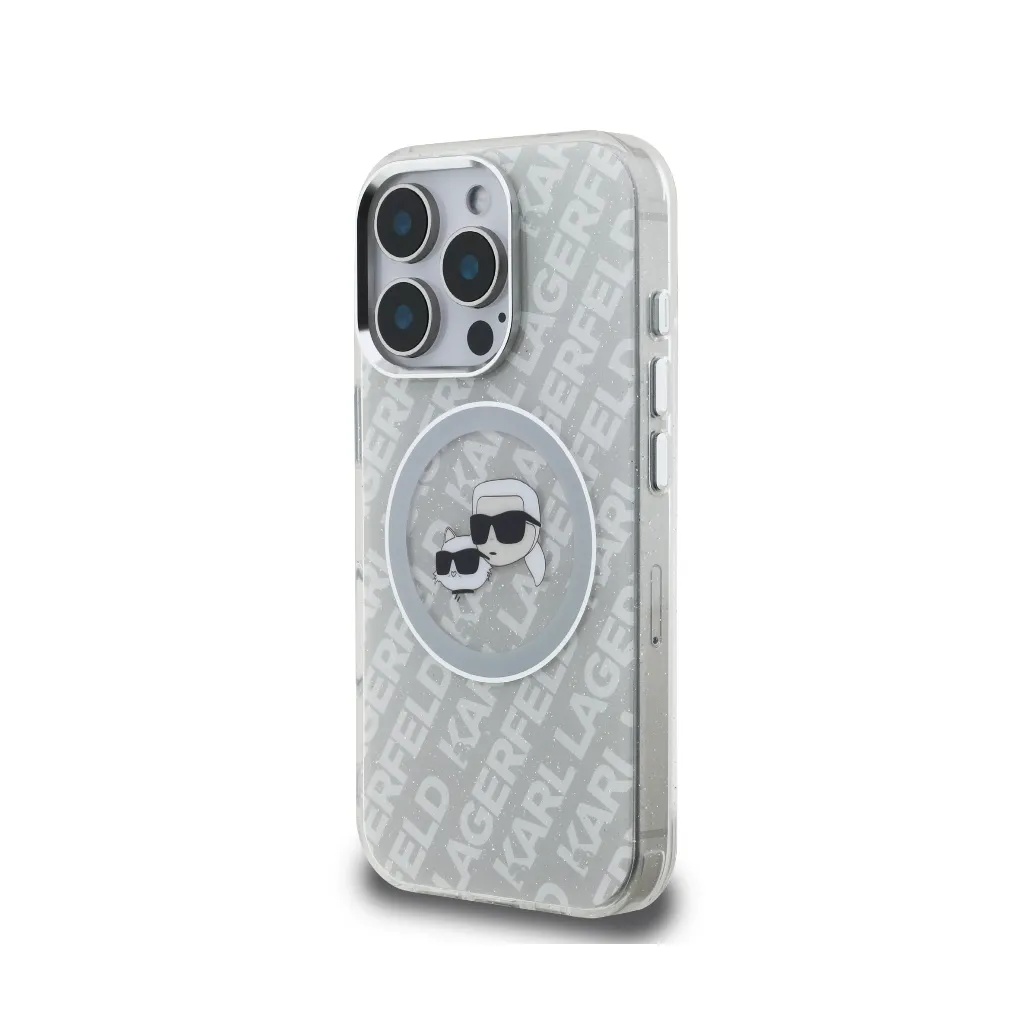Karl Lagerfeld maska K&C Heads Glitter Logo MagSafe