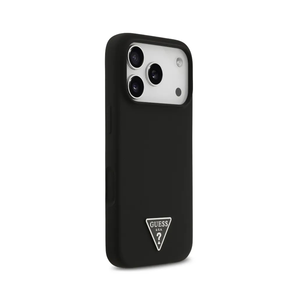 Guess maska MagSafe Triangle Metal Logo Liquid