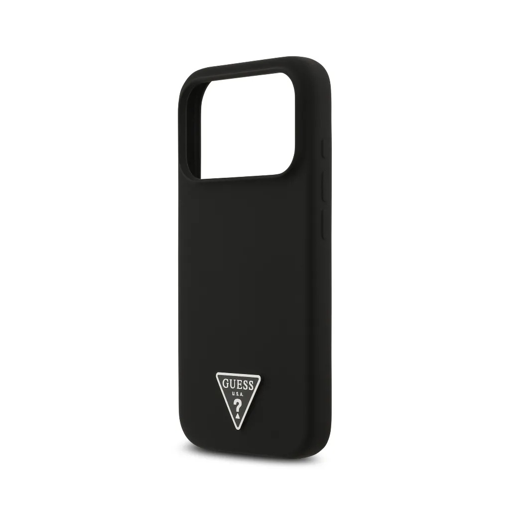 Guess maska MagSafe Triangle Metal Logo Liquid