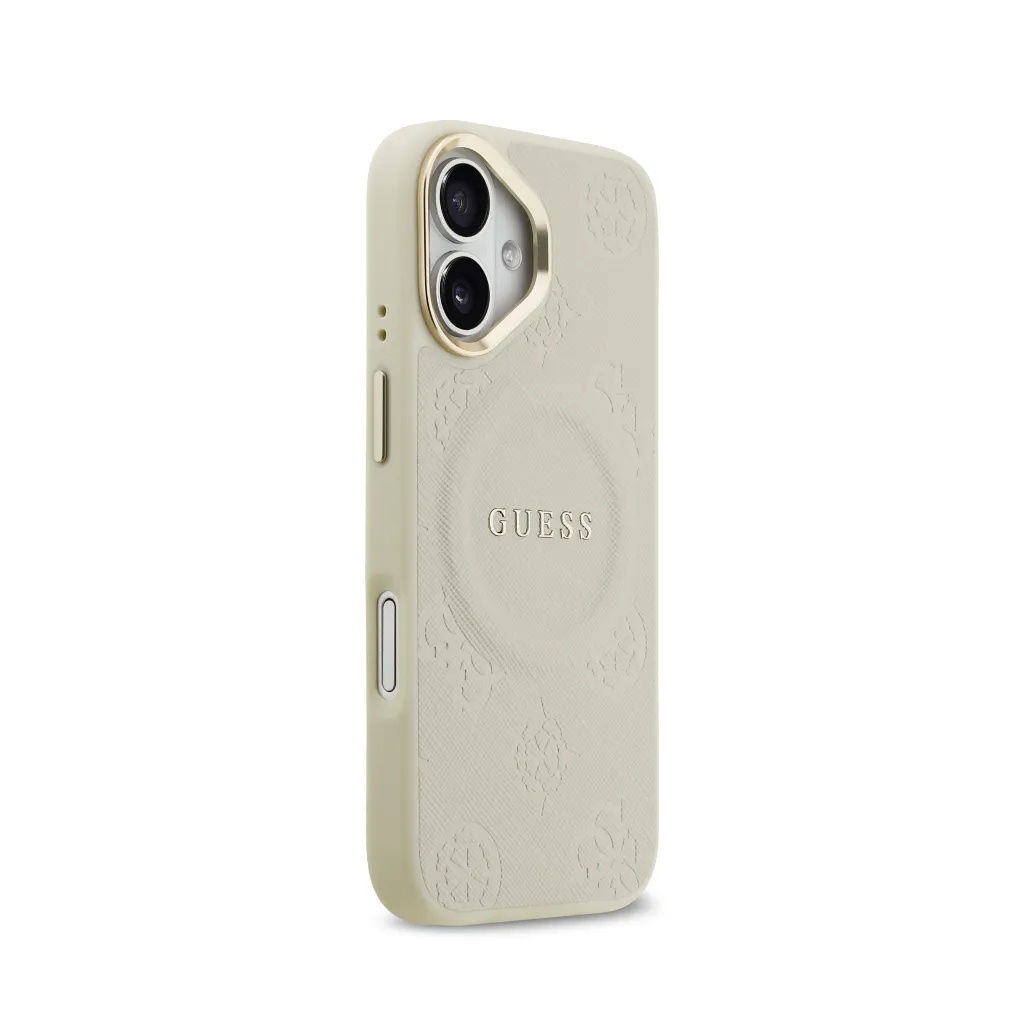 Guess maska MagSafe Hot Stamp Peony Pattern Camera Frame