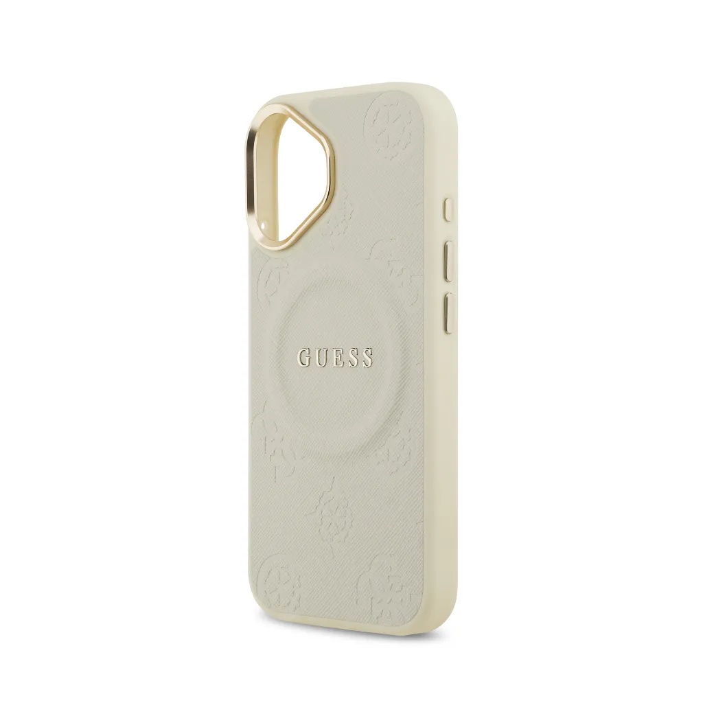 Guess maska MagSafe Hot Stamp Peony Pattern Camera Frame