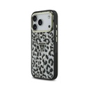 Guess maska MagSafe Leopard Glitter Triangle Logo