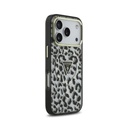 Guess maska MagSafe Leopard Glitter Triangle Logo