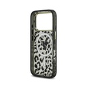 Guess maska MagSafe Leopard Glitter Triangle Logo