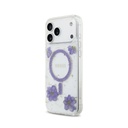 Guess maska MagSafe Resin Flowers & Glitter