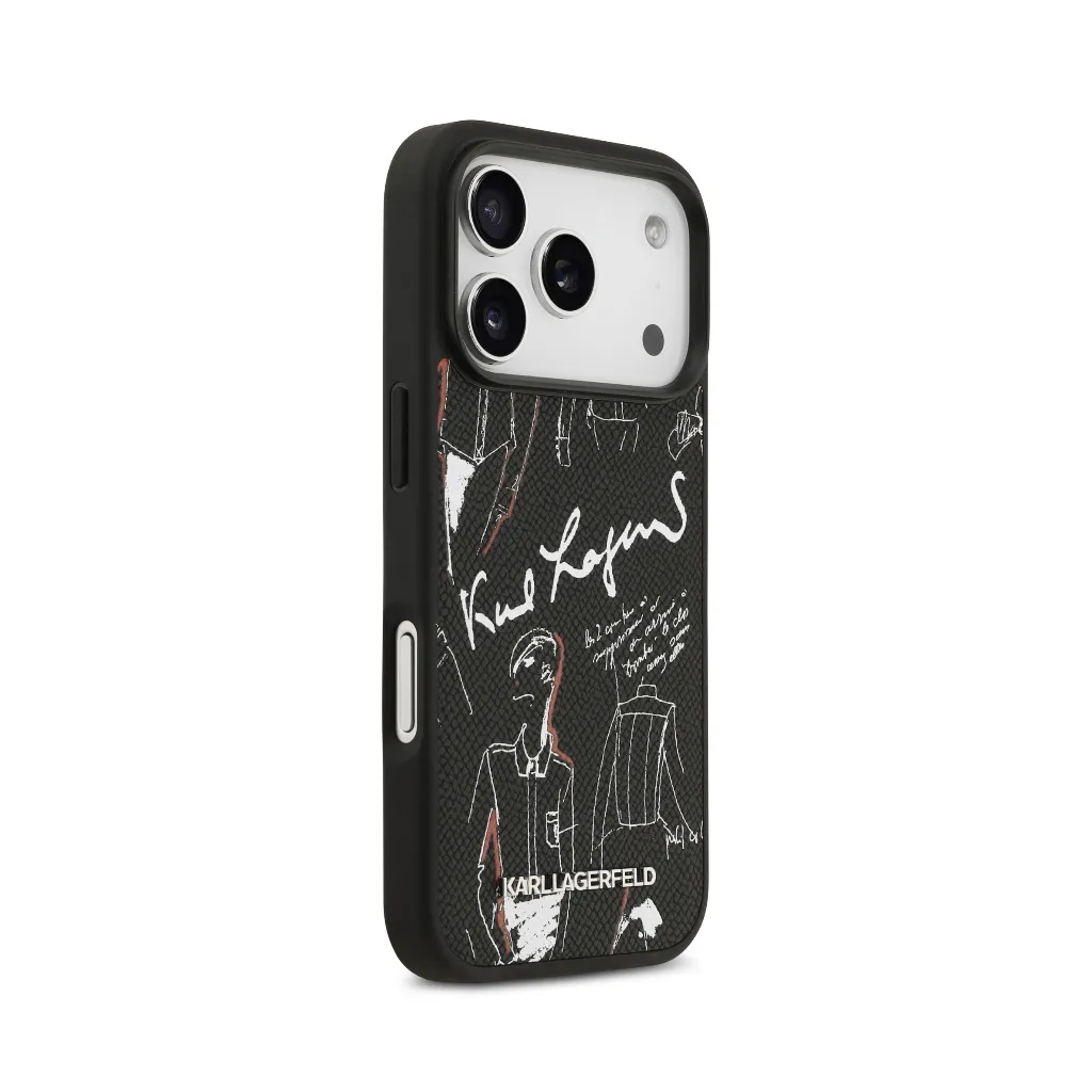 Karl Lagerfeld maska MagSafe Grained Sketch Pattern