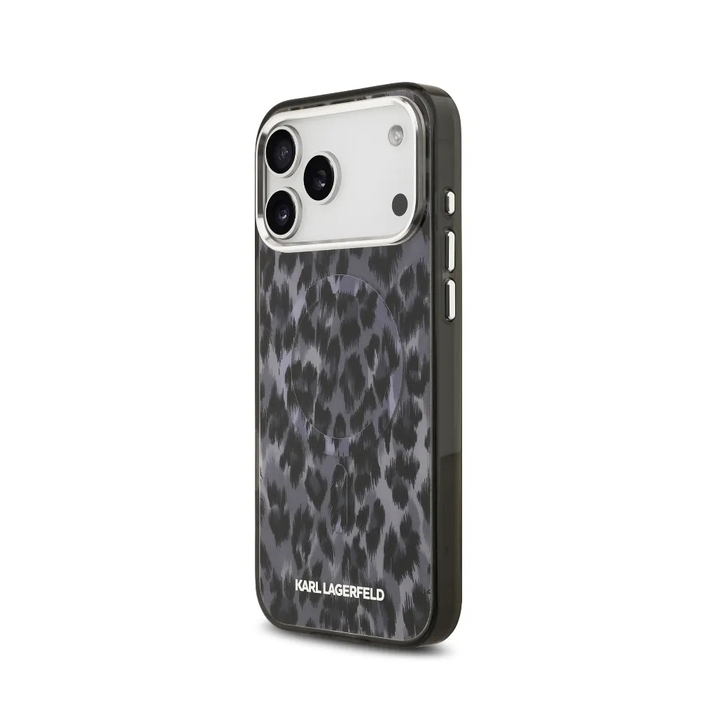 Karl Lagerfeld maska MagSafe Leopard Pattern Camera Frame