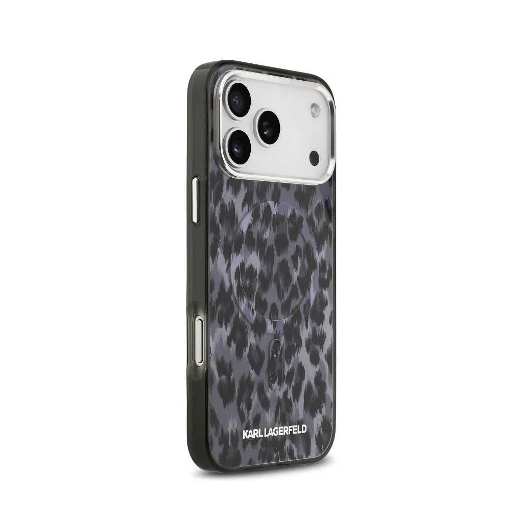 Karl Lagerfeld maska MagSafe Leopard Pattern Camera Frame