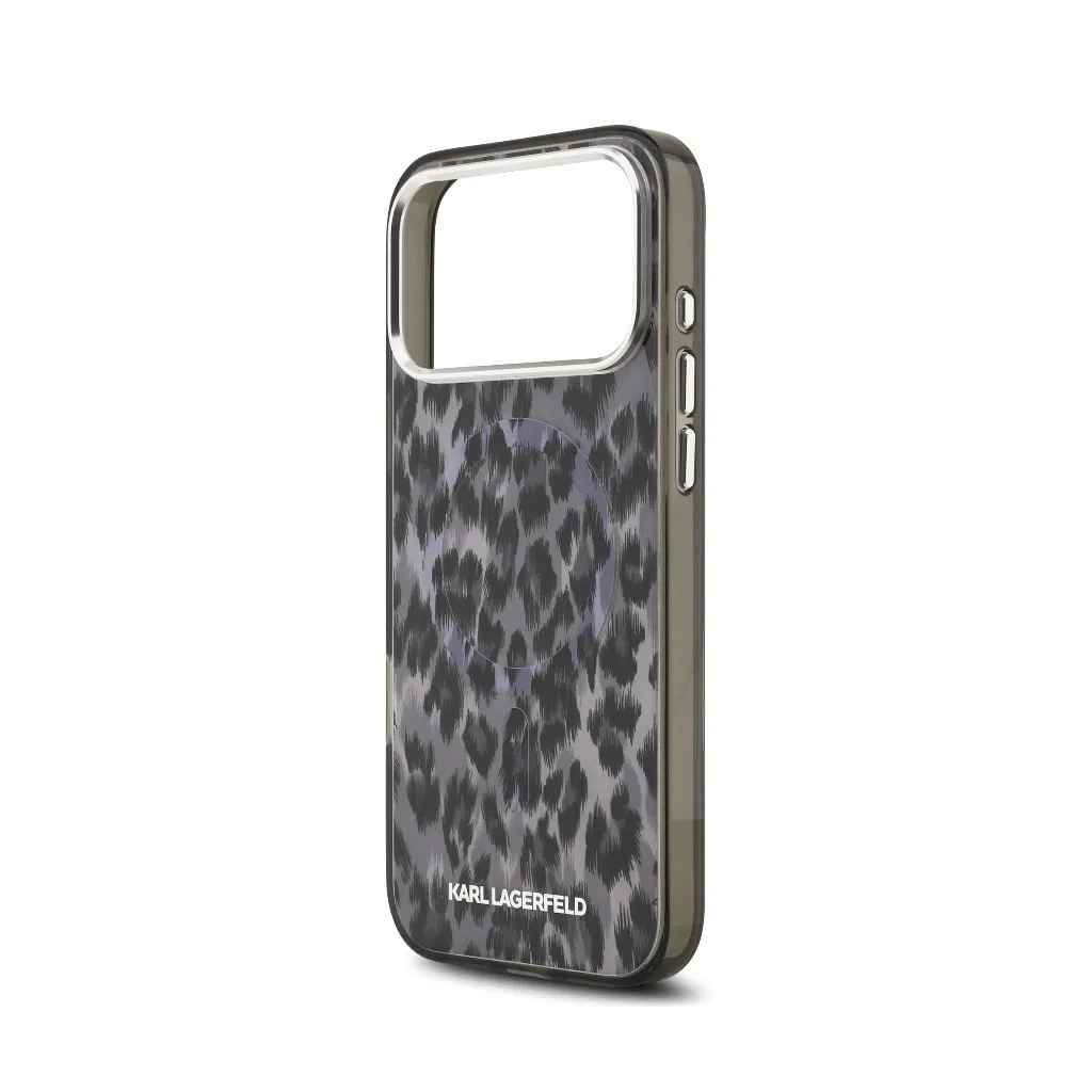 Karl Lagerfeld maska MagSafe Leopard Pattern Camera Frame