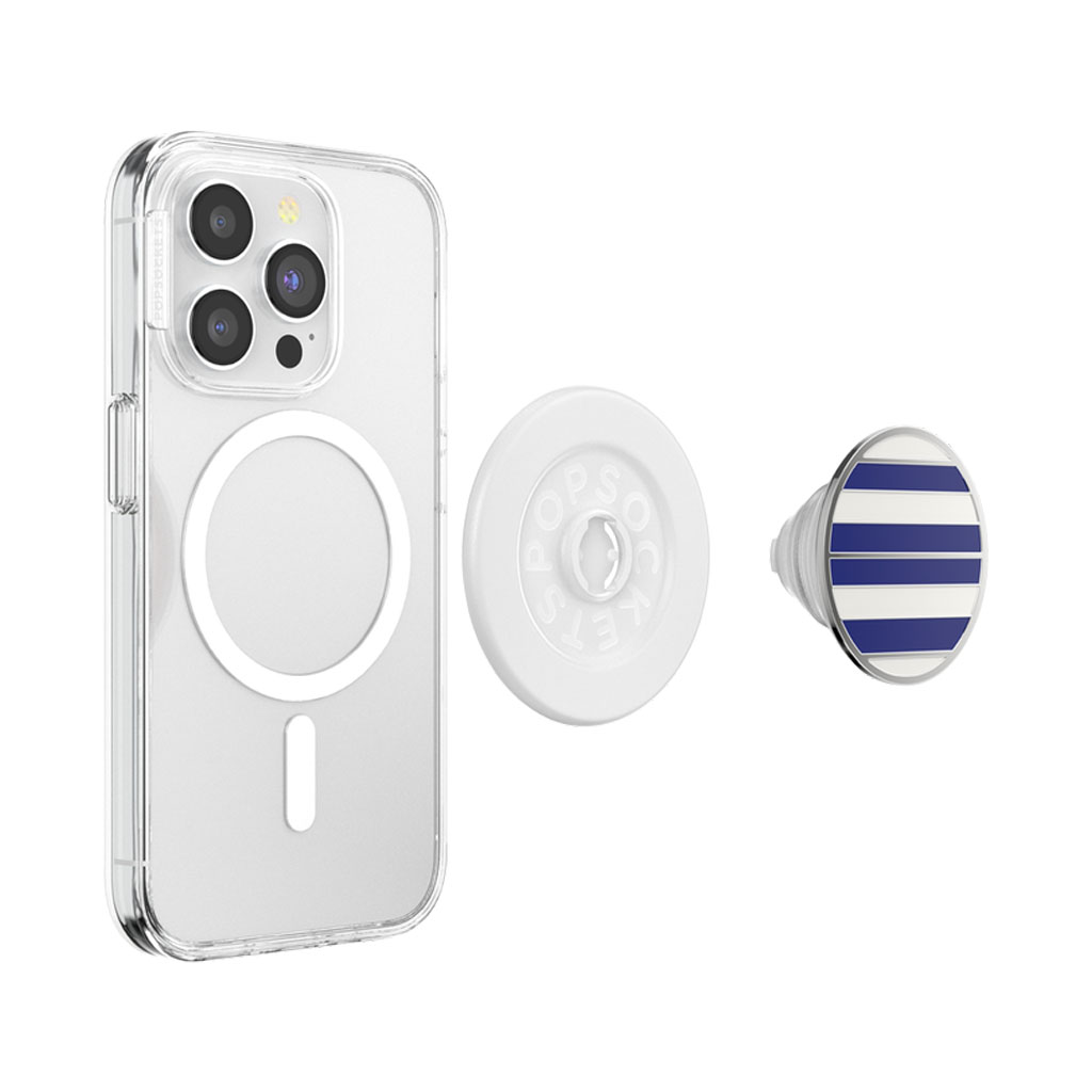PopSockets držač za mobitel MagSafe Round Enamel Nautical Stripe