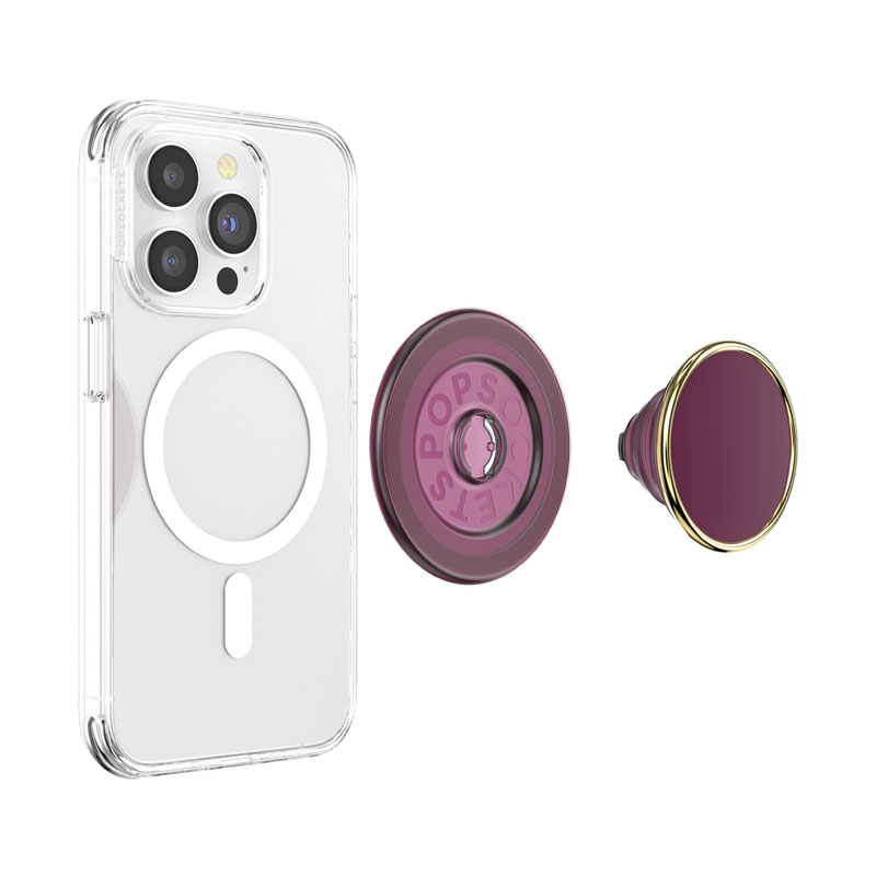 PopSockets držač za mobitel MagSafe Round Enamel Red Wine
