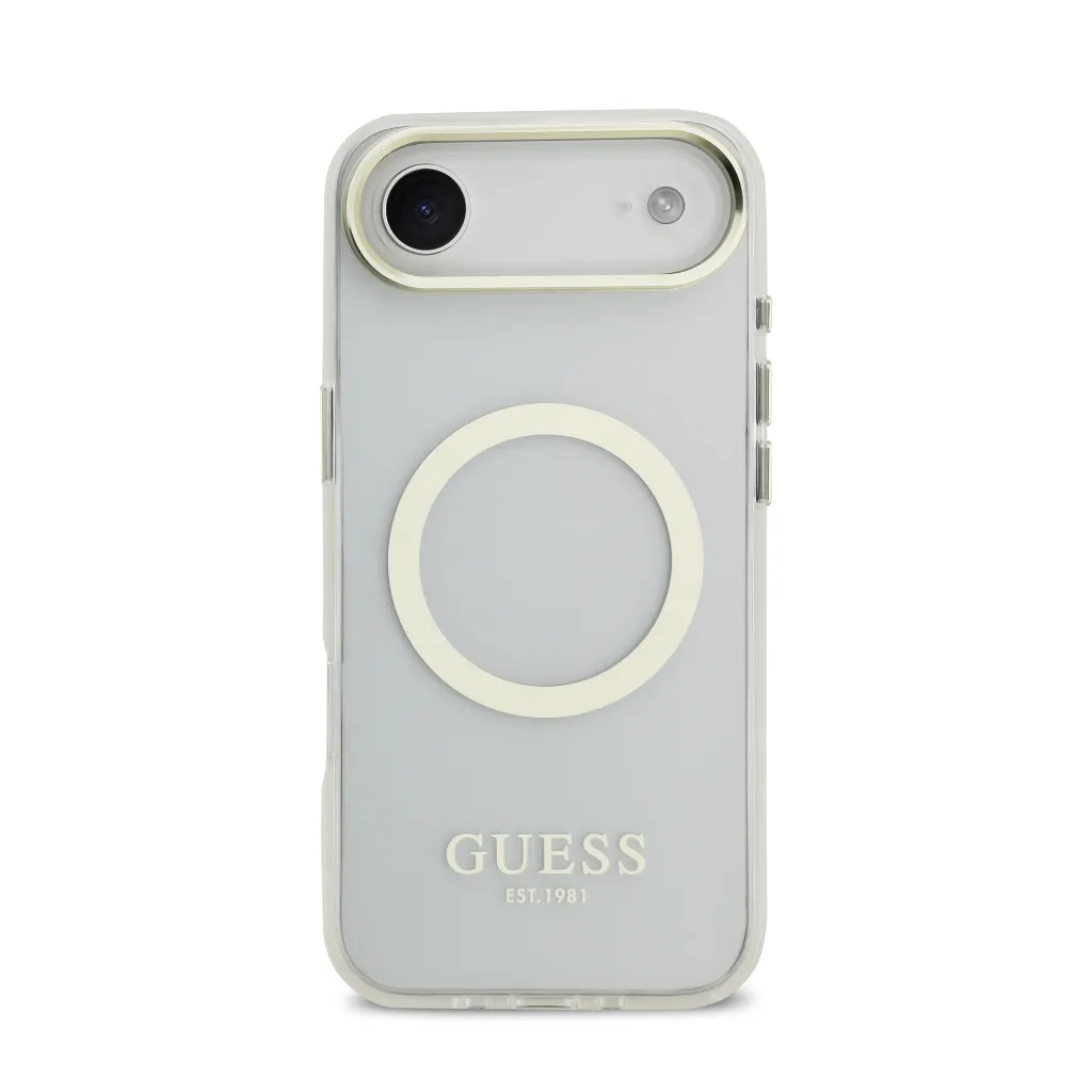 Guess maska MagSafe Gold Outline & Logo