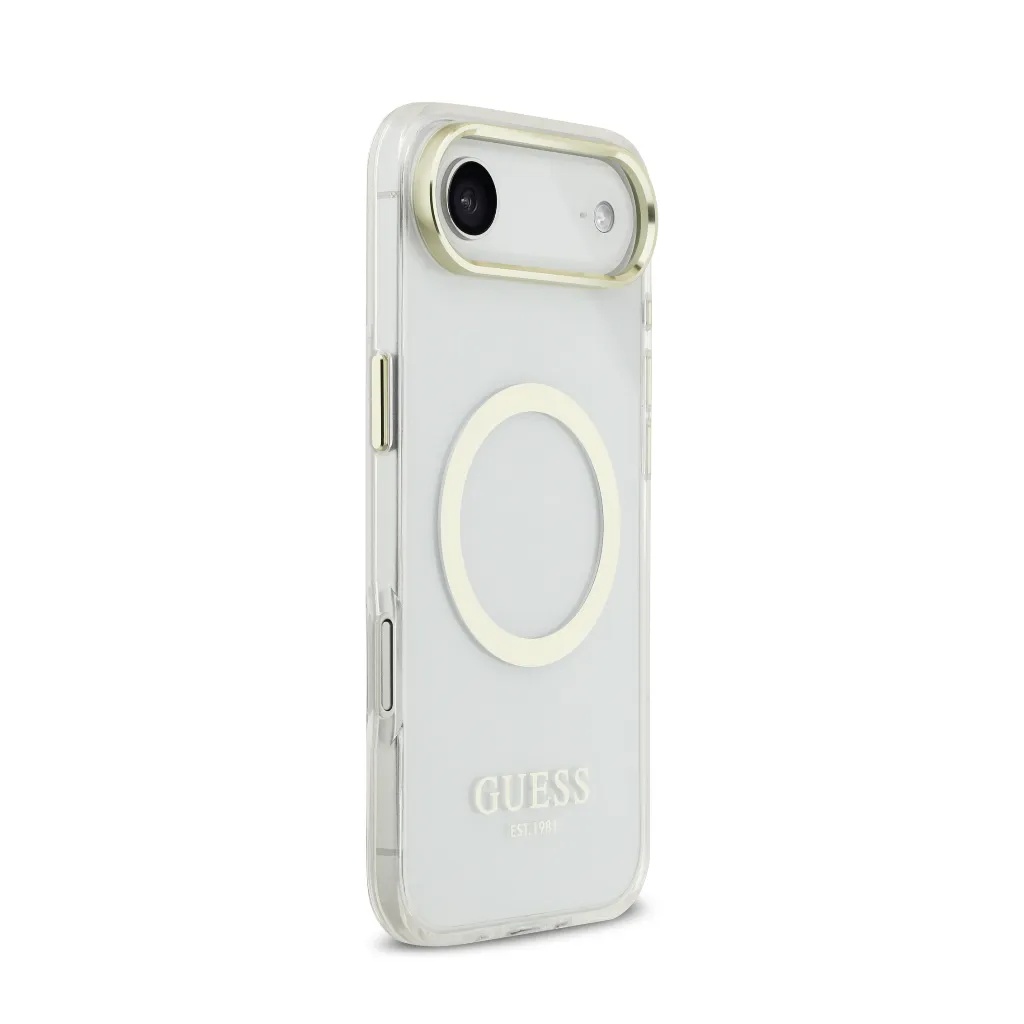 Guess maska MagSafe Gold Outline & Logo