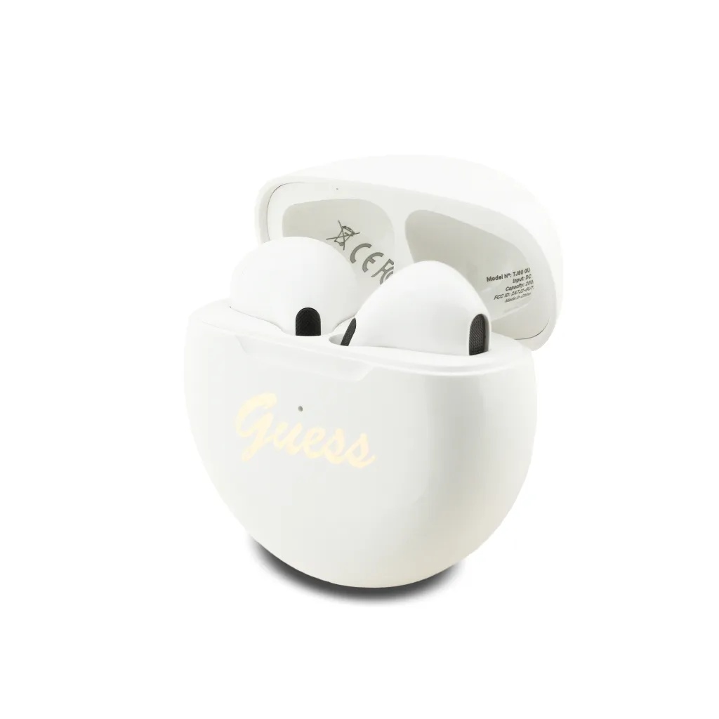 Guess slušalice TWS Round Printed Script Logo