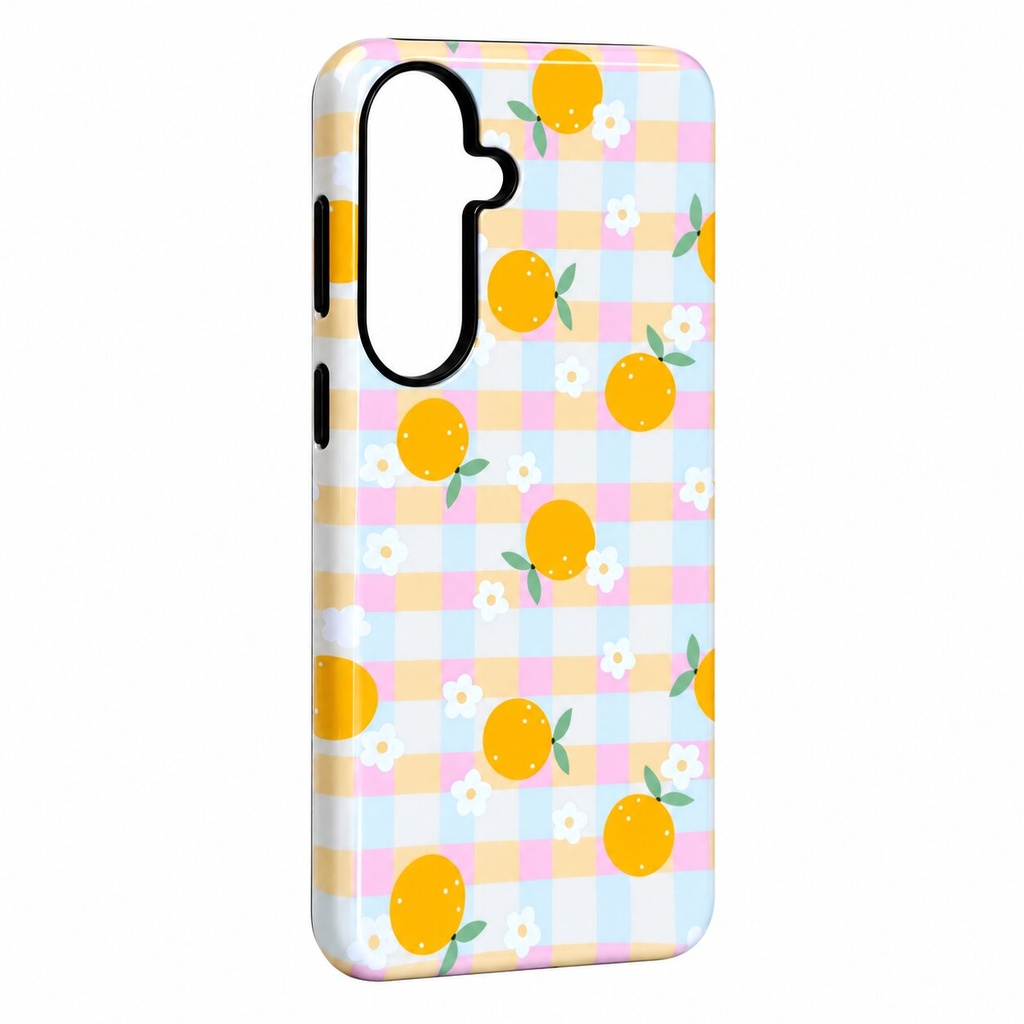 Maska MagSafe Checkered Orange