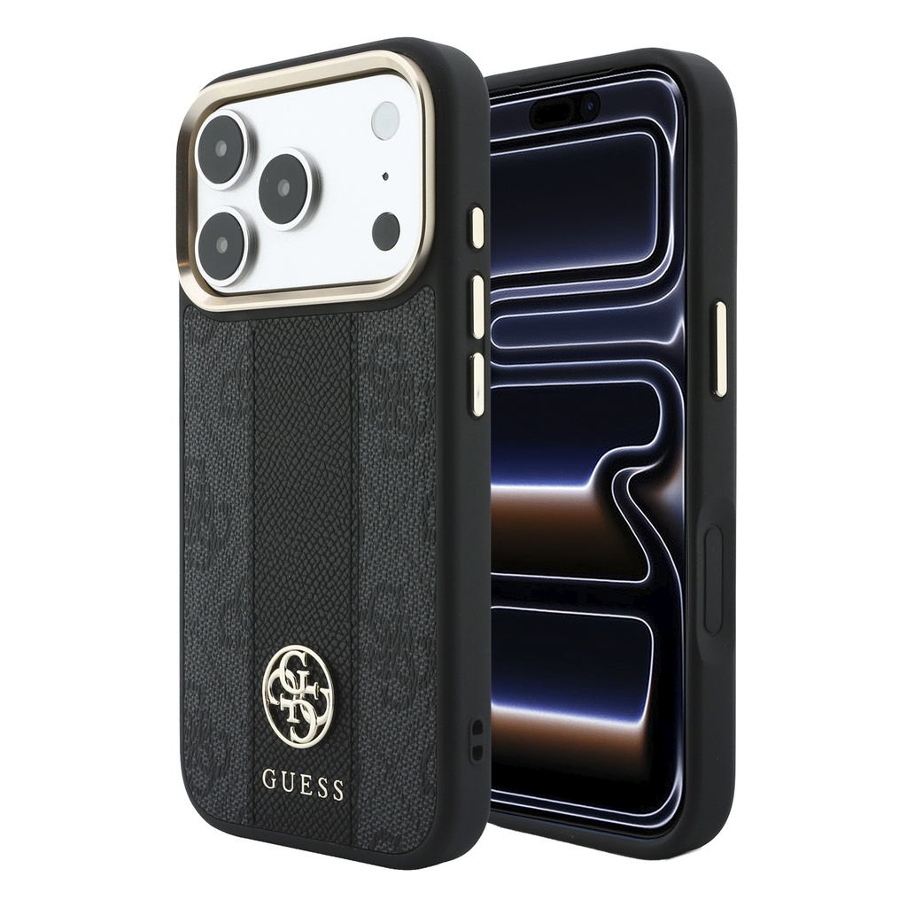 Guess maska MagSafe 4G Stripe Round Logo