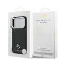 Guess maska MagSafe Saffiano 4G Logo Metal Frame