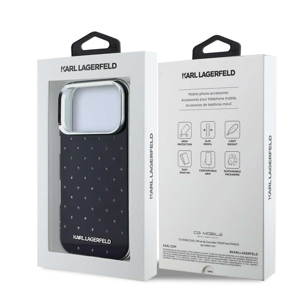 Karl Lagerfeld maska MagSafe Electroplated Rhinestones
