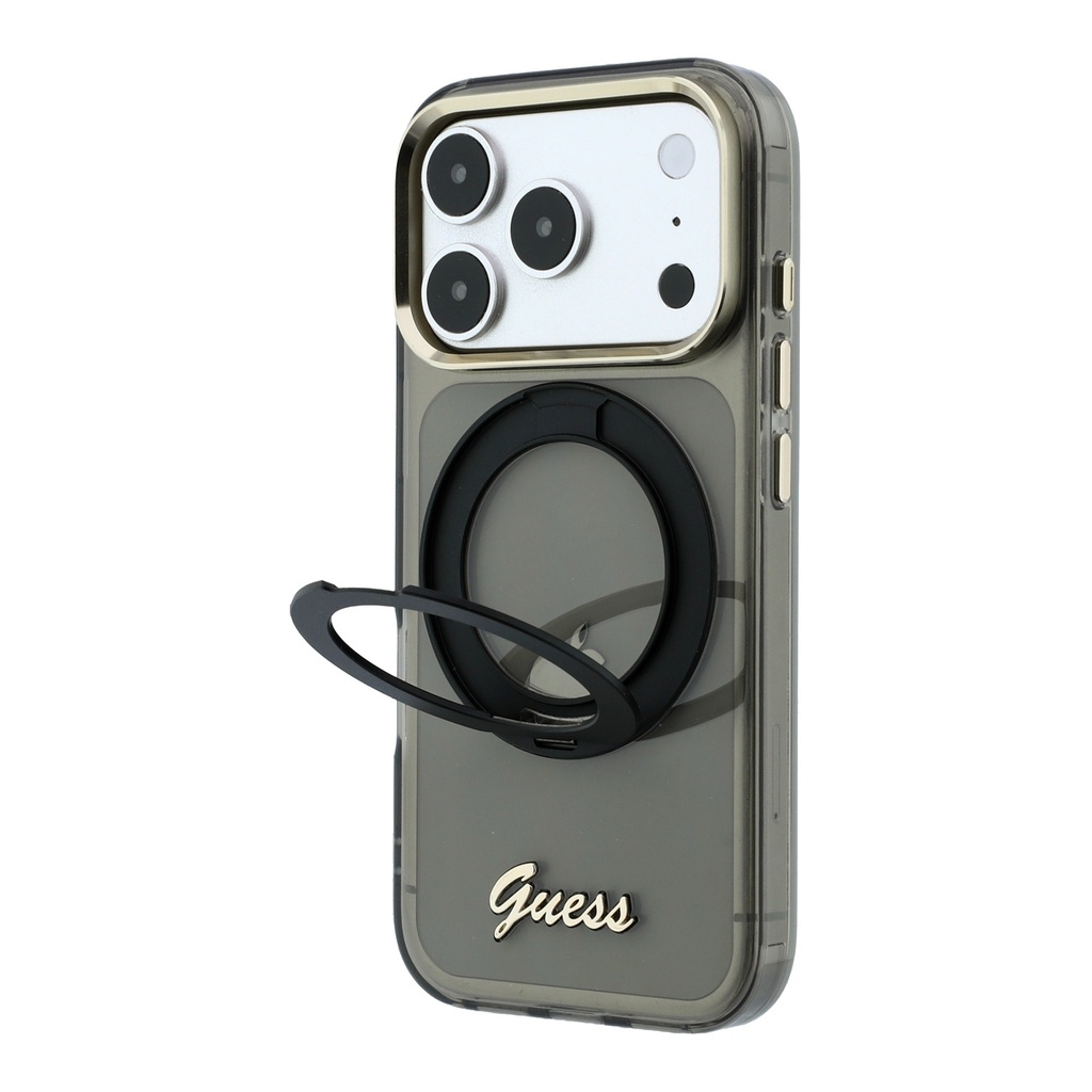 Guess maska MagSafe Ring Stand Script Logo