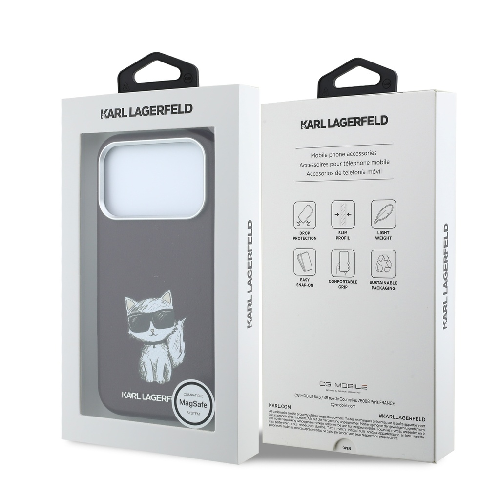 Karl Lagerfeld maska MagSafe Smooth Choupette Sketch