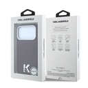 Karl Lagerfeld maska MagSafe Grained Kameo Metal Logo