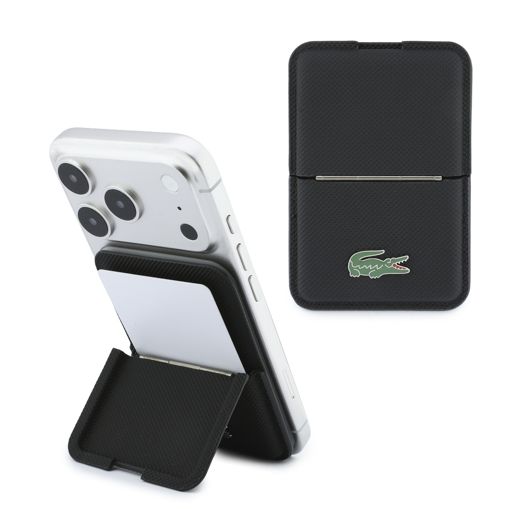 Lacoste držač kartica MagSafe Iconic Lacquer Logo Stand Function