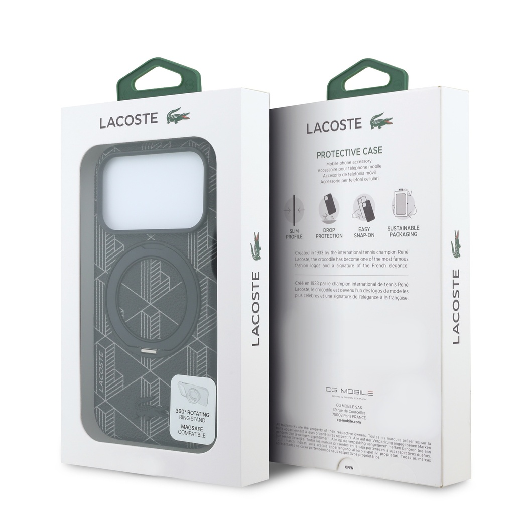 Lacoste maska MagSafe Monogram Ring Stand