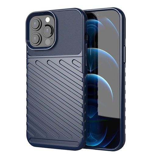 Silicone Case Thunder (Samsung A22 4G, dark blue)