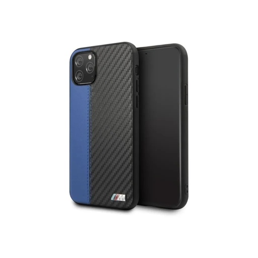 BMW Phone Case Carbon Contrast Stripe (iPhone 11 Pro Max, blue)