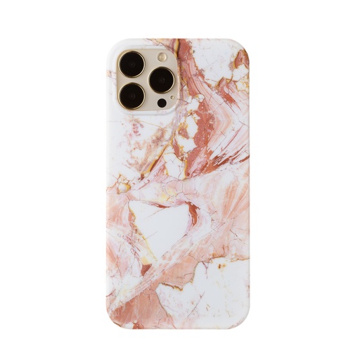 Phone Case Brown Marble (iPhone 13 Pro Max, white/brown)