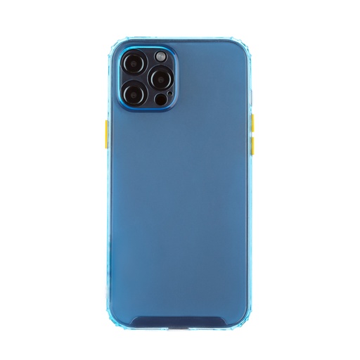 Silicone Case Coloured Buttons (iPhone 12 Pro Max, blue)