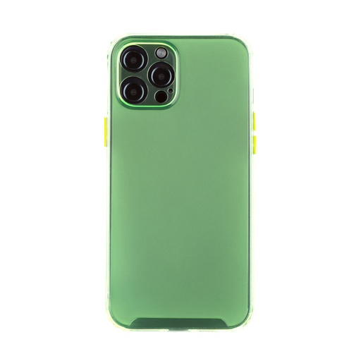 Silicone Case Coloured Buttons (iPhone 12 Pro Max, green)
