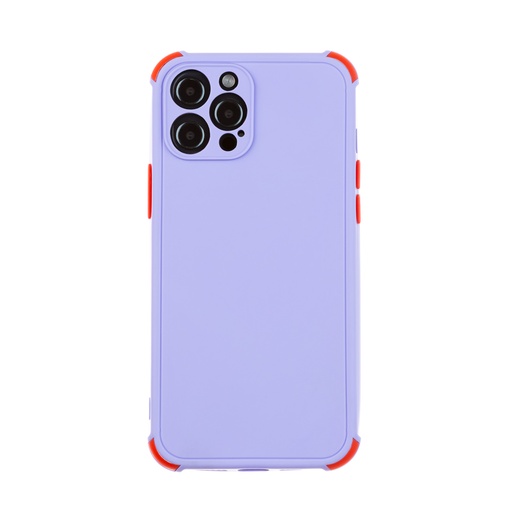 Silicone Case Contrast Corner (iPhone 12 Pro Max, purple)