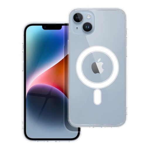 Silikonska maska MagSafe Transparent (iPhone 14 Plus, prozirno)