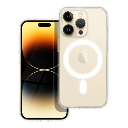 Silikonska maska MagSafe Transparent (iPhone 14 Pro, prozirno)