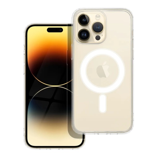 Silikonska maska MagSafe Transparent (iPhone 14 Pro Max, prozirno)