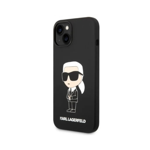 Karl Lagerfeld Phone Case Ikonik Liquid NFT (iPhone 14 Plus, black)