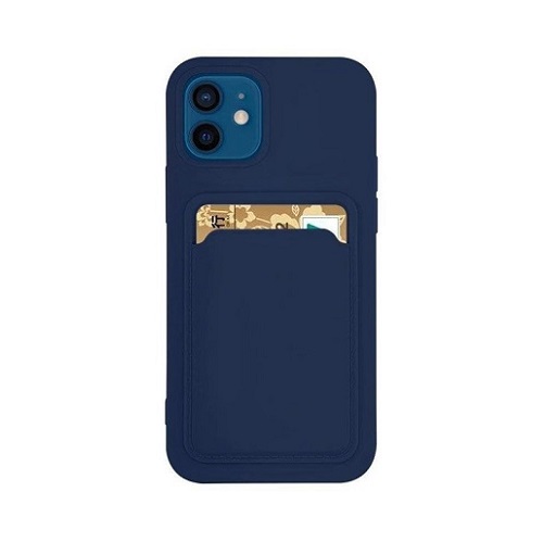 Phone Case Monochrome Card Pocket (Samsung A33, dark blue)