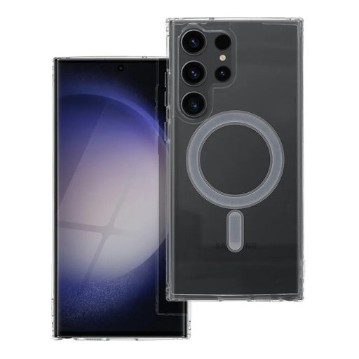 Silikonska maska MagSafe Transparent (Samsung S23 Ultra, prozirno)