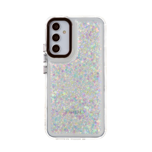 Phone Case Pillow Effect Glitter (Samsung A34, silver)
