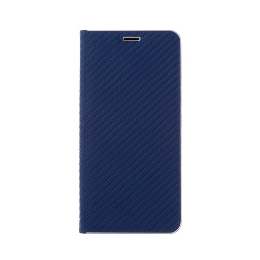 Bookcase Flip Carbon (iPhone 15 Pro, blue)