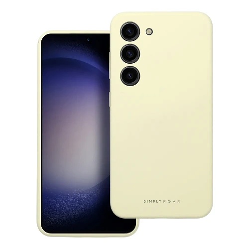 Silicone Case Roar Cloud (iPhone 15 Plus, yellow)