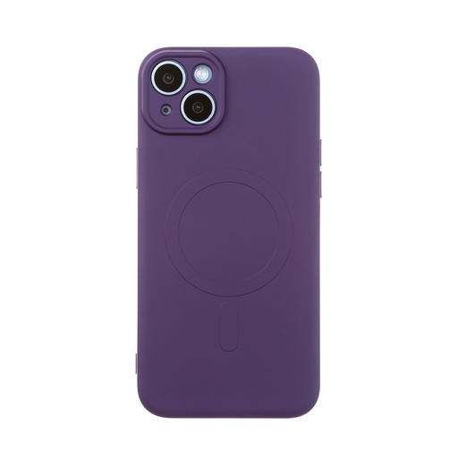 Silicone Case MagSafe Monochrome (iPhone 15 Plus, purple)